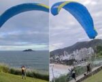 piloto-de-parapente-perde-o-equilibrio-e-quase-despenca-de-mirante-em-guaruja,-sp;-video