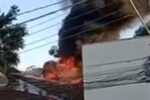 incendio-destroi-sotao-de-casa-e-assusta-moradores-de-condominio-no-litoral-de-sp;-video